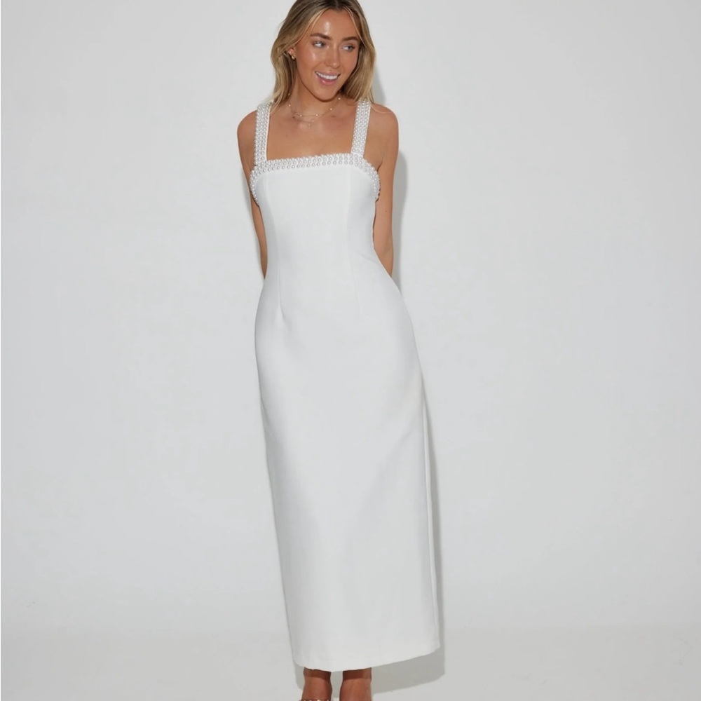 XS Odd Muse The Ultimate Muse Trim Dress | White Trimmed to Mini